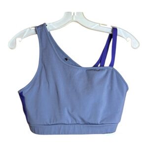 Gymshark Lavender Asymmetrical Criss Cross Workout Sports Bra